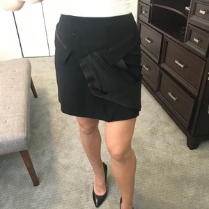 Black mini skirt